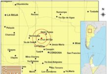 Sismo: Epicentro al Noreste de Cruz del Eje