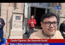Claudio Figueroa: Pedido a la Ministra de mejoras habitacionales y empleo