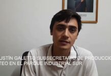 Agustín Galletto: Loteo en el parque industrial sur
