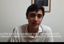 Agustín Galletto niega haber trabajado para el Partido Libertario