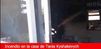 Incendio en la casa de Tania Kyshakevich