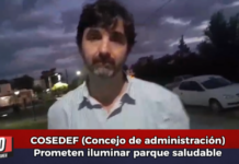 COSEDEF (Concejo de administración)Prometen iluminar parque saludable