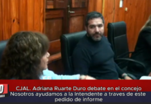 CJAL. Adriana Ruarte Duro debate en el concejo Nosotros ayudamos a la Intendente con el pedido de informe