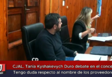 CJAL. Tania Kyshakevych (Duro debate en el concejo) Tengo duda respecto al nombre de los proveedores