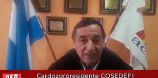 Cardozo (presidente COSEDEF) Inauguran sala velatoria en San Pedro