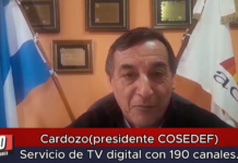 Cardozo(presidente COSEDEF)Servicio de TV digital con 190 canales