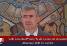 PABLO GOROSITO (Presidente del colegio de abogados) Ampliaran la sede del colegio