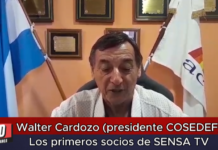 Walter Cardozo (Presidente COSEDEF) Los primeros socios de SENSA TV