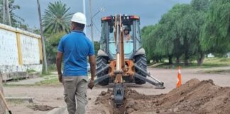 Avanzan los trabajos de la obra de agua en Quilino