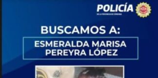 SE BUSCA ESMERALDA MARISA PEREYRA LÓPEZ