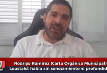 Rodrigo Ramírez (Carta Orgánica Municipal) Loustalot habla sin conocimiento ni profundidad.
