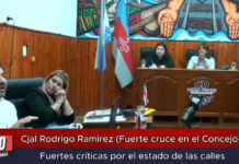 Cjal Rodrigo Ramirez (Fuerte cruce en el Concejo) Fuertes criticas por el estado de las calles