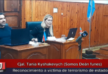Cjal. Tania Kyshakevych (Somos Deán funes)Reconocimiento a victima de terrorismo de estado