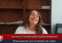 Verónica Tomalino (Secretaria Gobierno)Preocupación por el estado de calles