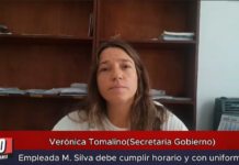 Verónica Tomalino (Secretaria Gobierno) Empleada M. Silva debe cumplir horario y con uniforme