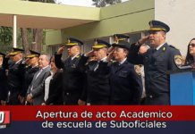 Apertura de acto Académico de escuela de Suboficiales