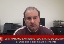 Cont. MARIANO SARMIENTO (SECRETARIO DE ECONOMÍA)El único que le dice no a la Intendente