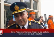 Crio. Federico Cisnero (Subjefe de policía) En el acto de Suboficiales