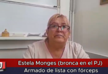 Estela Monges (bronca en el PJ) Armado de lista con fórceps
