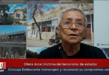 Ofelia Arce (Victima del terrorismo de estado)Concejo Deliberante homenajeo y reconoció su compromiso social