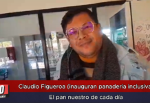 Claudio Figueroa (inauguran panadería inclusiva) El pan nuestro de cada día
