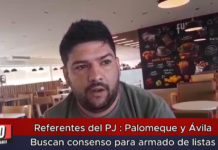 Referentes del PJ: Palomeque y Ávila Buscan consenso para armado de listas
