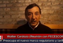 Walter Cardozo (Reunión con FECESCOR)Preocupa el nuevo marco regulatorio y tarifario