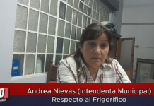 Andrea Nievas (Intendenta Municipal) Respecto al Frigorífico