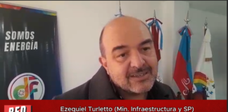 Ezequiel Turletto (Min. Infraestructura y SP) Obras para Chuña, Santa Cruz, Copacabana