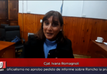 (Cjal. Ivana Romagnoli) oficialismo no aprobó pedido de informe sobre Rancho La Pradera