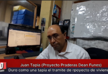 Juan Tapia (Proyecto Praderas Deán Funes) Duro como una tapia el tramite de proyecto de loteo