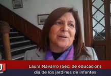 Laura Navarro (Sec. de educacion) dia de los jardines de infantes