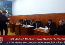 Cjal. Andrea Manzur (Proyecto hiperdemorado) La intendenta se comprometió en recibir a Raúl Salva