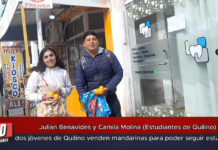Julian Benavides y Camila Molina (Estudiantes de Quilino)