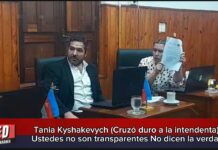 Tania Kyshakevych (Cruzó duro a la intendenta) Ustedes no son transparentes No dicen la verdad