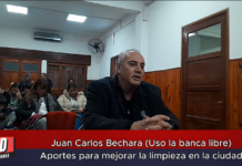 Juan Carlos Bechara (Uso la banca libre) Aportes para mejorar la limpieza en la ciudad