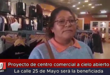 Proyecto de centro comercial a cielo abierto La calle 25 de Mayo será la beneficiada