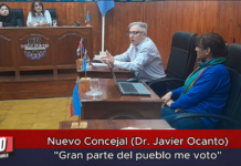 Nuevo Concejal (Dr. Javier Ocanto) «Gran parte del pueblo me voto»