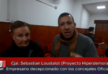 Cjal. Sebastian Loustalot (Proyecto Hiperdemorado) Empresario decepcionado con los concejales Oficialistas