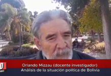 Orlando Mizzau (docente investigador) Análisis de la situación política de Bolivia