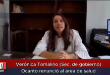 Verónica Tomalino (Sec. de gobierno) Ocanto renunció al área de salud