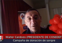 Walter Cardozo (PRESIDENTE DE COSEDEF) Campaña de donación de sangre