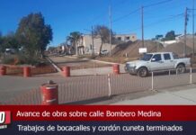 Bombero Medina: Trabajos de bocacalles y cordón cuneta terminados