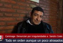 Caminiaga: Cesio dice que todo está en orden aunque un poco atrasados