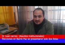 Elecciones en Barrio Paz: Se presentaron solo dos listas