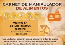 CARNET DE MANIPULADOR DE ALIMENTOS