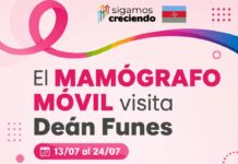 EL MAMÓGRAFO MÓVIL ESTÁ EN DEÁN FUNES