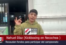 Nahuel Díaz invitado al campeonato de Kickboxing en Necochea