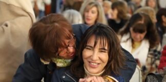 Natalia de la Sota participó en Río Cuarto del aniversario de una escuela fundada por su padre